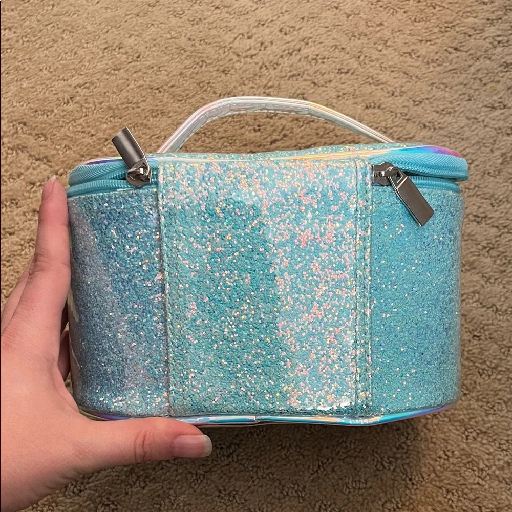 Justice Light Blue Makeup Bag